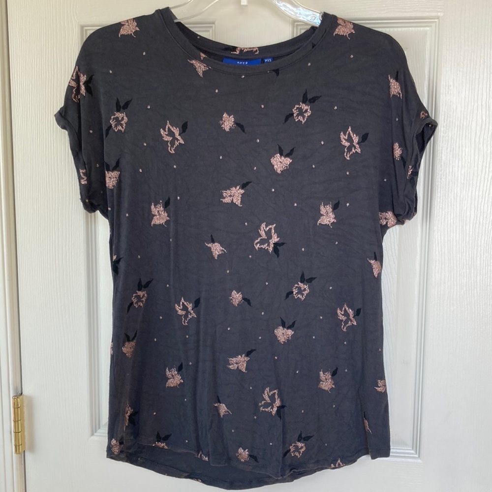 Apt. 9 Women’s Floral Patterned Lightweight T-shirt (size XSP)